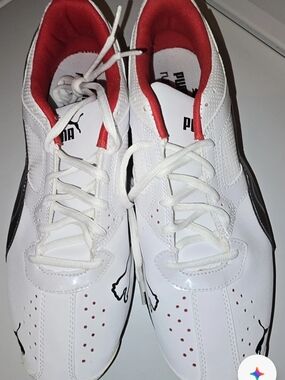 PUMA Tazon 5 NM White/Black/Red Low Top Men's Sneaker VINTAGE 2015 BRAND NEW